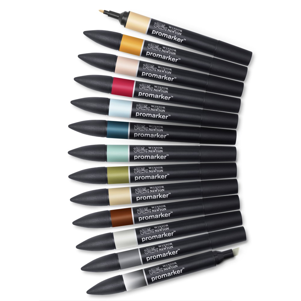 Zestaw Promarker - Winsor & Newton - Manga set 2, 12 + 1 szt.