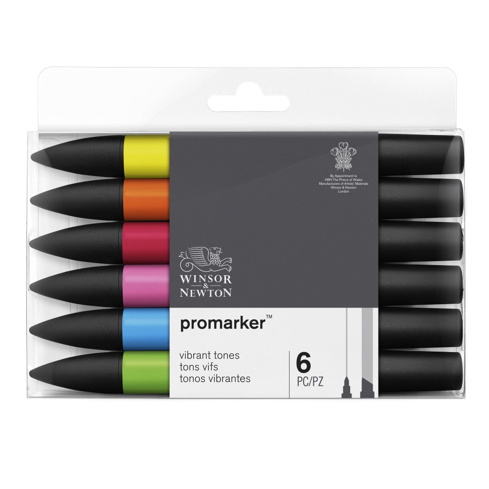 Promarker Vibrant Tones Set - Winsor & Newton - 6 pcs.