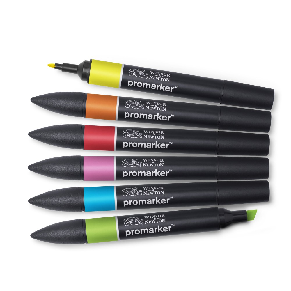 Zestaw Promarker - Winsor & Newton - Vibrant Tones, 6 szt.