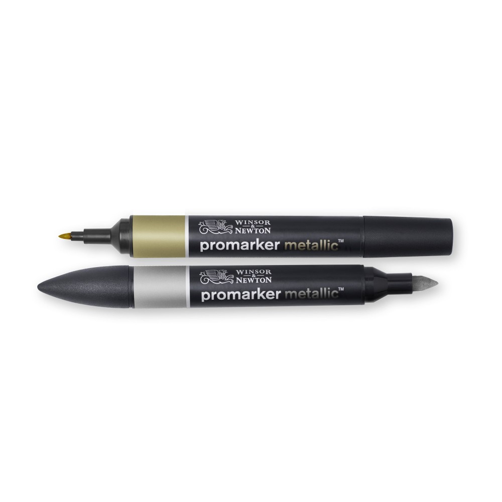 Zestaw Promarker - Winsor & Newton - Gold & Silver, 2 szt.