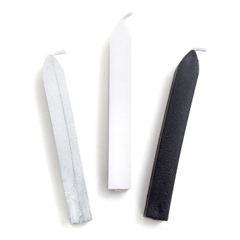 S.W.A.K Wax sticks - American Crafts - white, silver and black