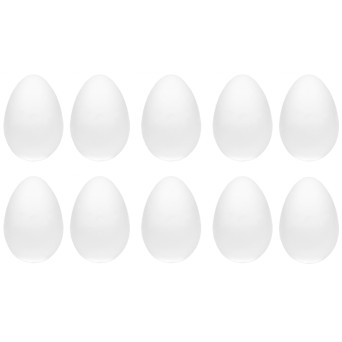 Styrofoam eggs - 12 cm, 10 pcs.