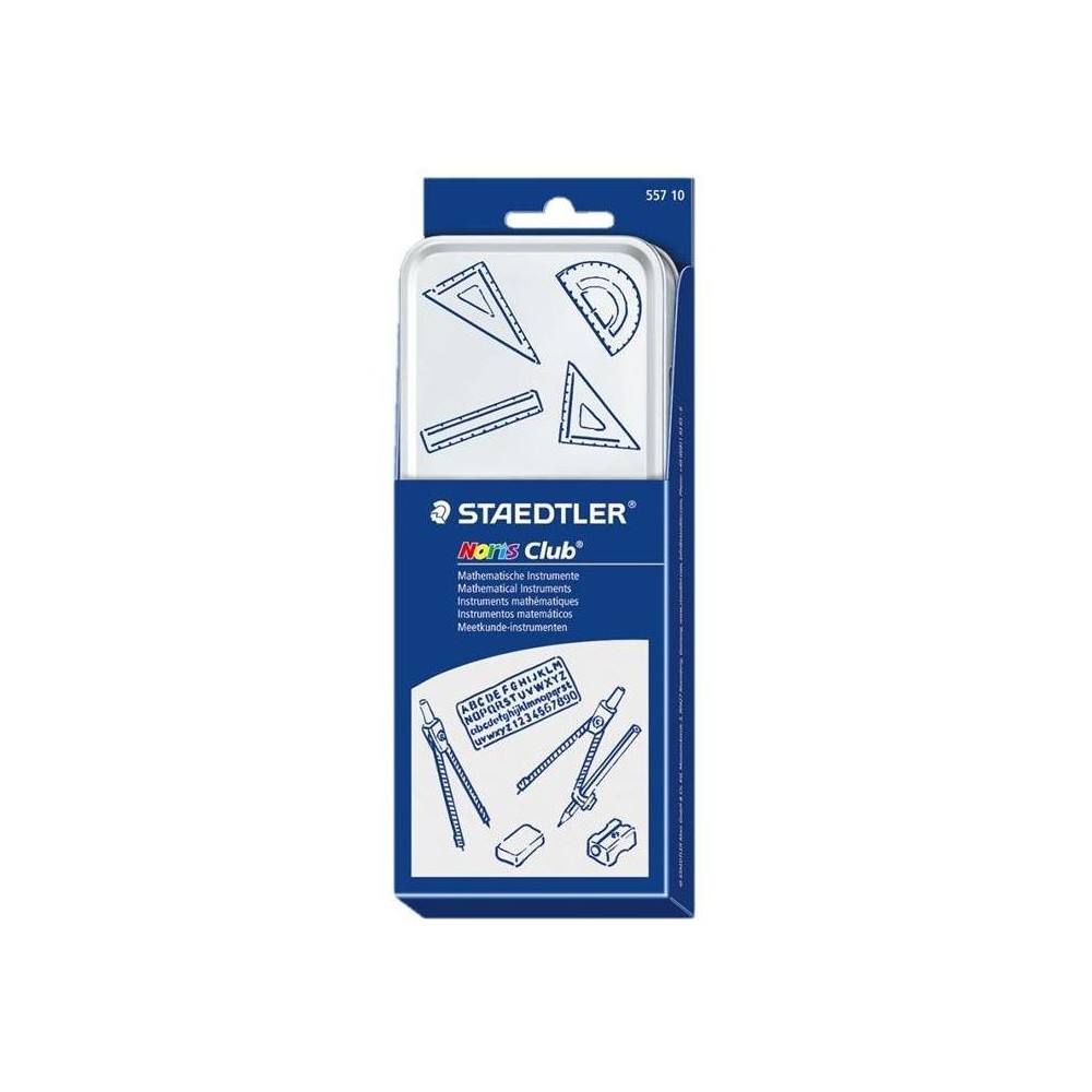 Zestaw geometryczny w metalowym etui - Staedtler - 10 szt.