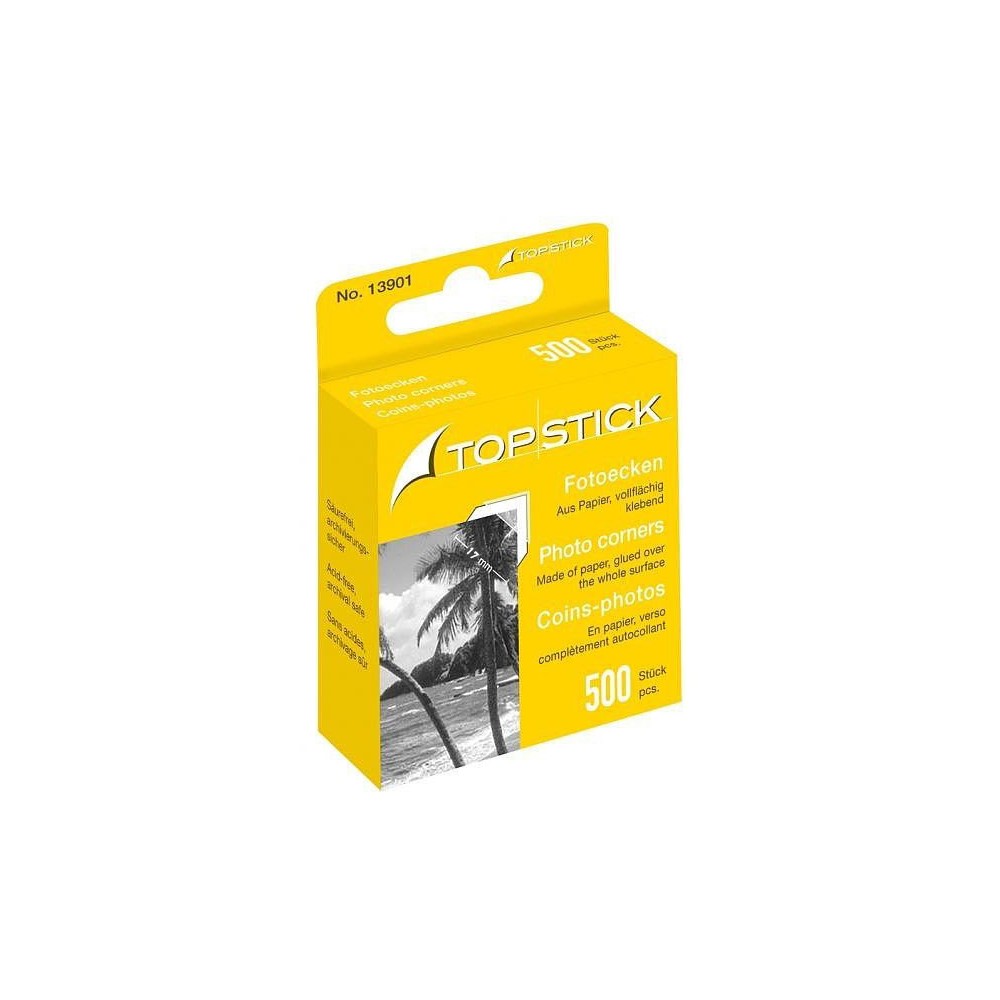 Narożniki do zdjęć Top Stick - 17 x 17 mm, 500 szt.