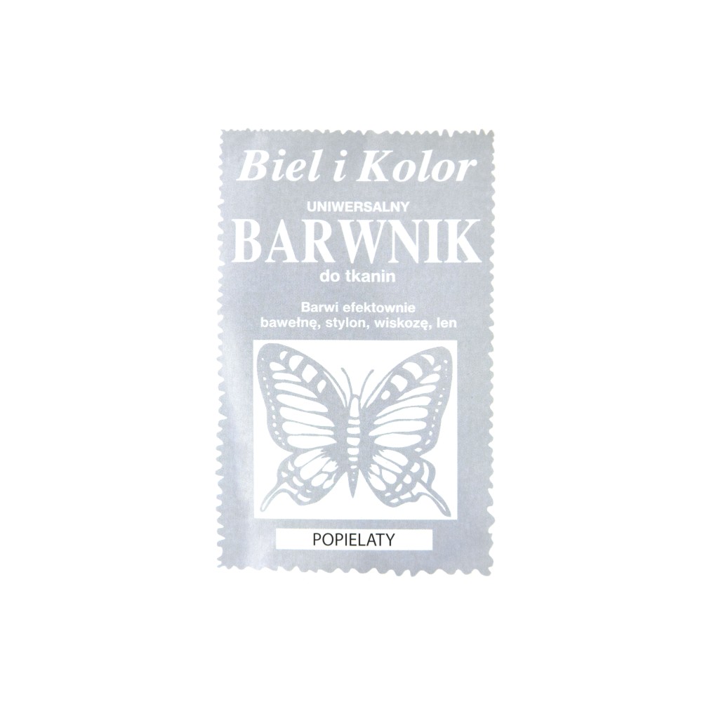 Barwnik do tkanin - Biel i kolor - popielaty, 10 g