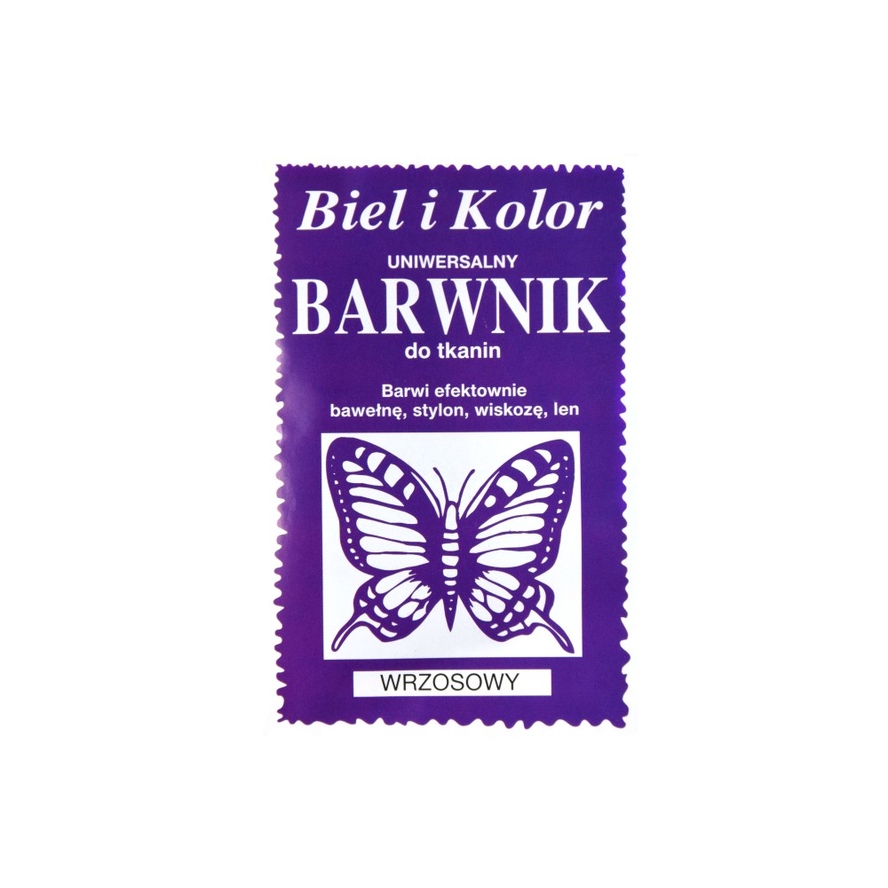 Barwnik do tkanin - Biel i kolor - wrzosowy, 10 g