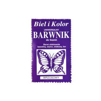 Barwnik do tkanin - Biel i kolor - wrzosowy, 10 g