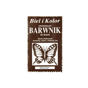 Barwnik do tkanin - Biel i kolor - brązowy, 10 g