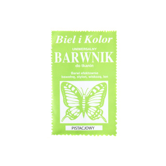 Barwnik do tkanin - Biel i kolor - pistacjowy, 10 g