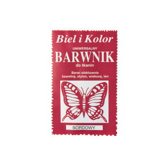 Fabric dye - Biel i kolor - burgundy, 10 g
