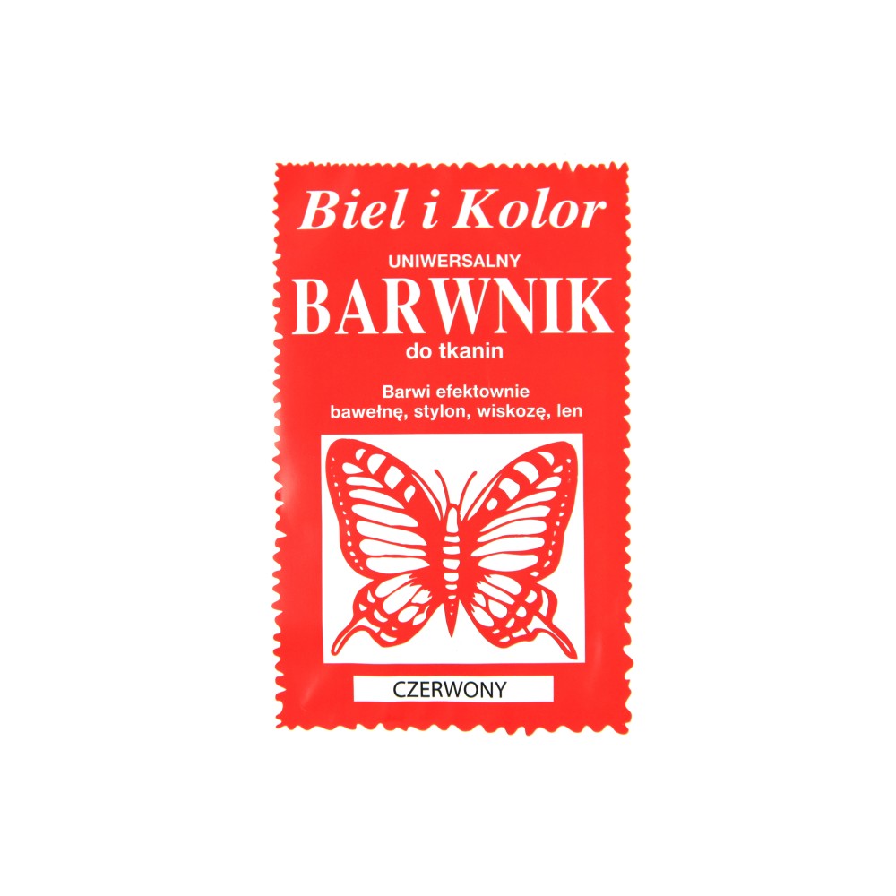 Barwnik do tkanin - Biel i kolor - czerwony, 10 g