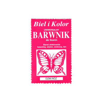 Barwnik do tkanin - Biel i kolor - dziki róż, 10 g