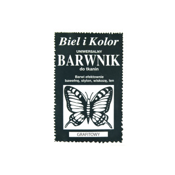 Barwnik do tkanin - Biel i kolor - grafitowy, 10 g
