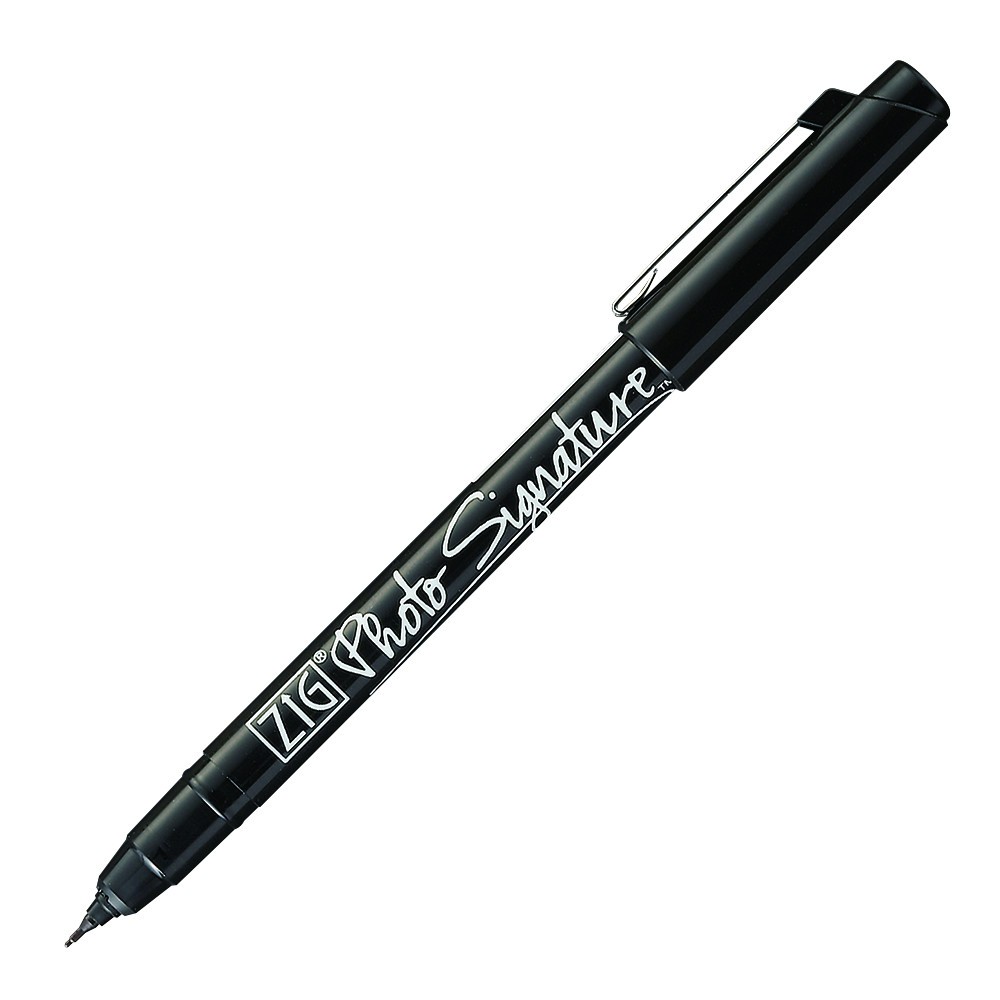 Marker do podpisywania zdjęć ZIG Photo Signature - Kuretake - czarny, 0,7 mm
