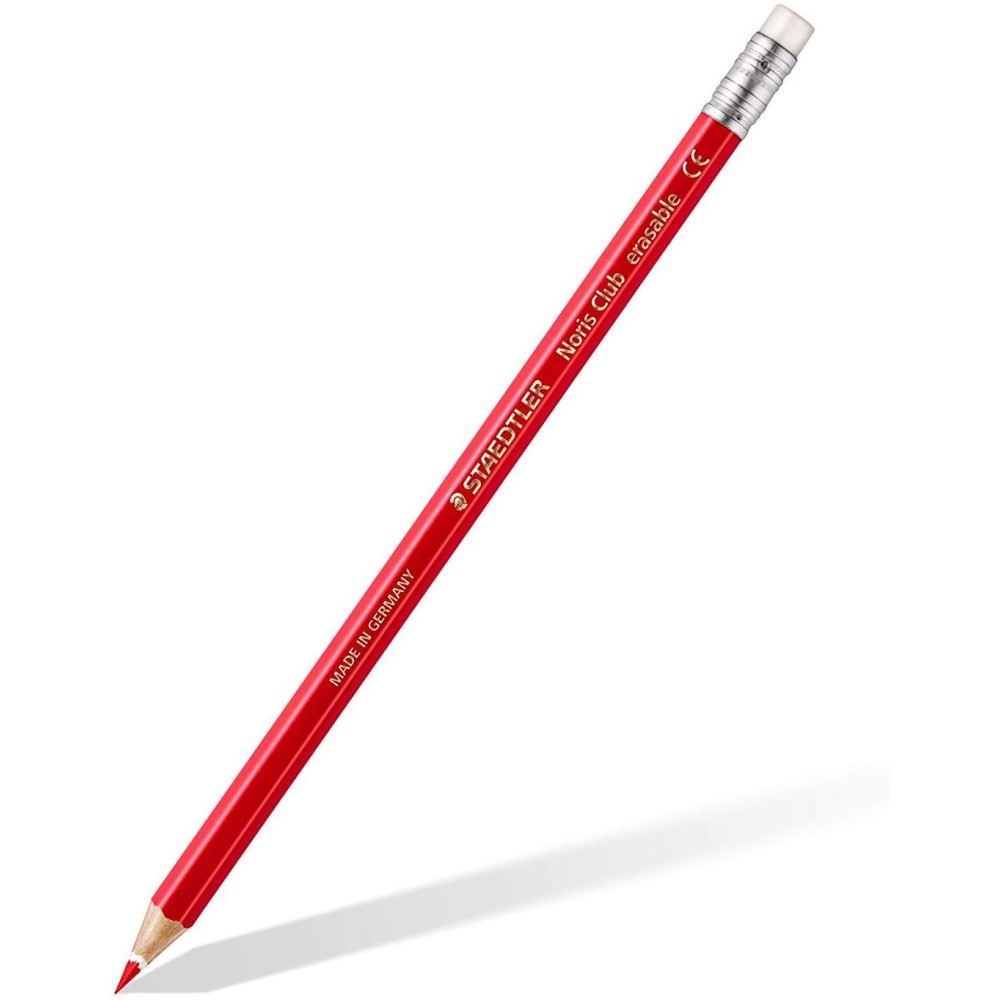 Zestaw ścieralnych kredek ołówkowych Noris z gumką - Staedtler - 24 kolory