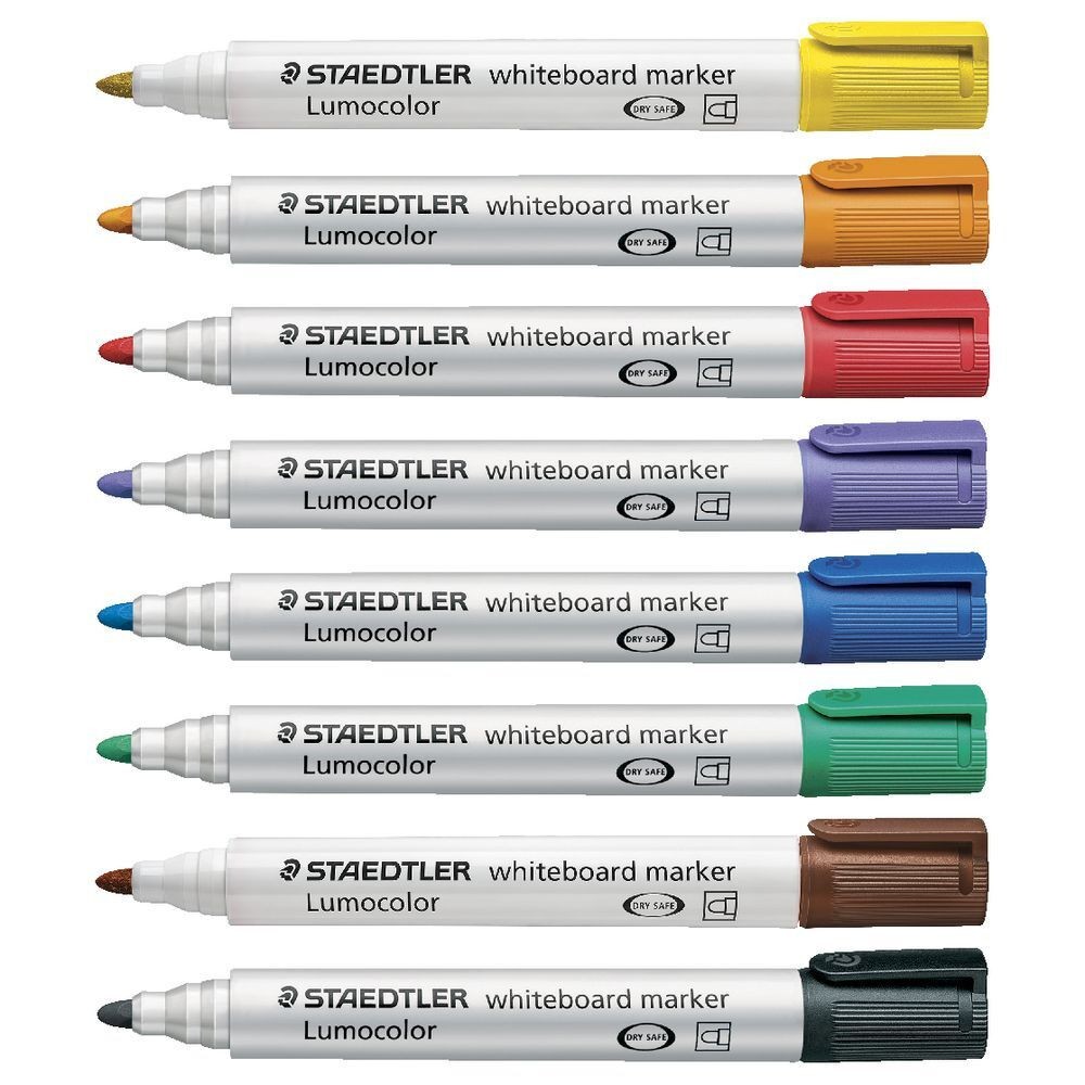 Whiteboard Lumocolor markers - Staedtler - 8 colors