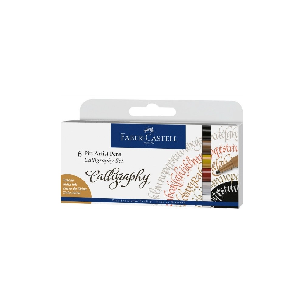 Pitt Artist Pens Calligraphy Set - Faber-Castell - 6 pcs.