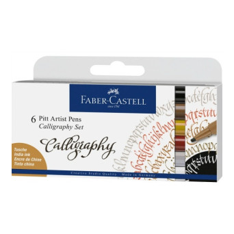 Pitt Artist Pens Calligraphy Set - Faber-Castell - 6 pcs.
