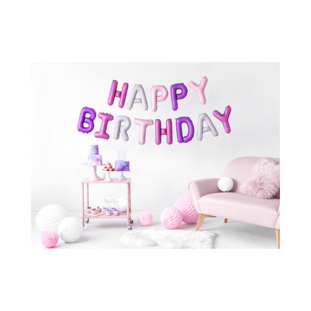 Plain birthday candles - light lilac, 14 cm, 12 pcs.
