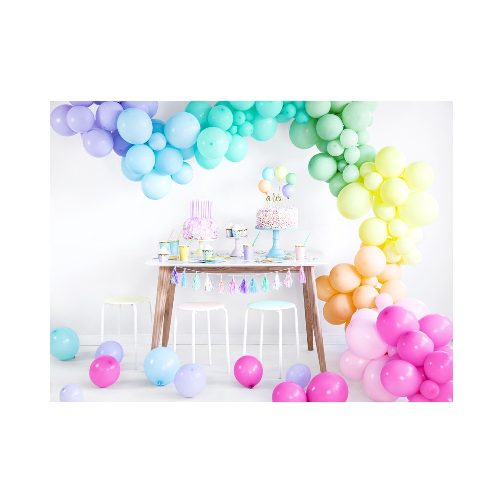 Plain birthday candles - light lilac, 14 cm, 12 pcs.