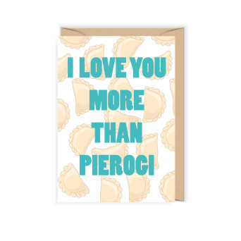 Greeting card - Cudowianki - More Than Pierogi, 12 x 17 cm