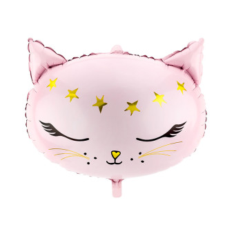 Foil balloon Kitten - pink, 36 x 48 cm