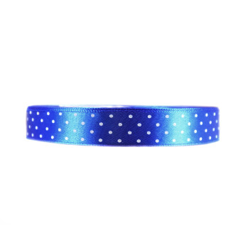 Polka Dot Ribbon - deep blue, 12 mm x 22 m