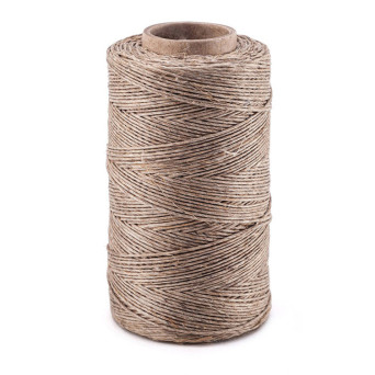 Nici lniane nabłyszczane - szare, 1 mm, 100 g, 220 m
