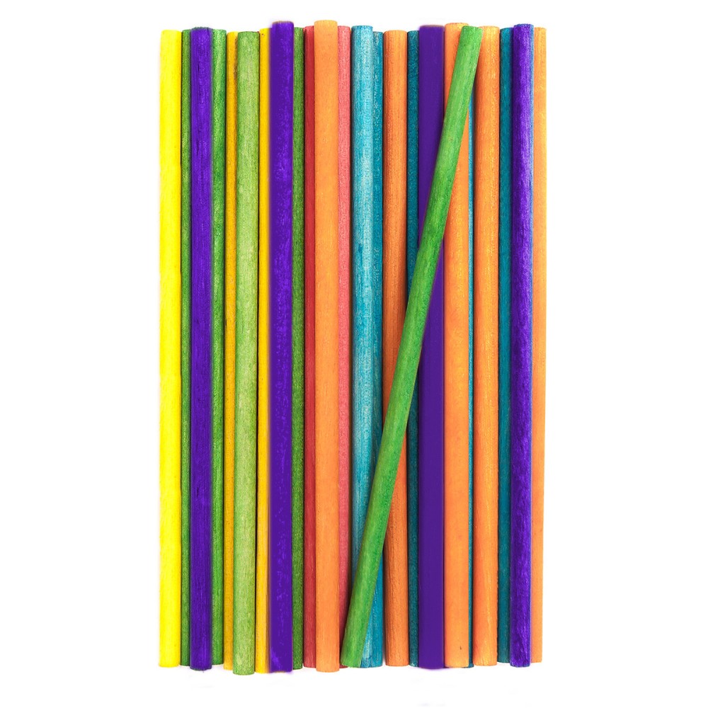 Creative round sticks - DpCraft - colored, 50 pcs.