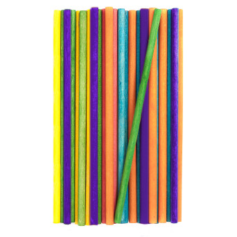 Creative round sticks - DpCraft - colored, 50 pcs.