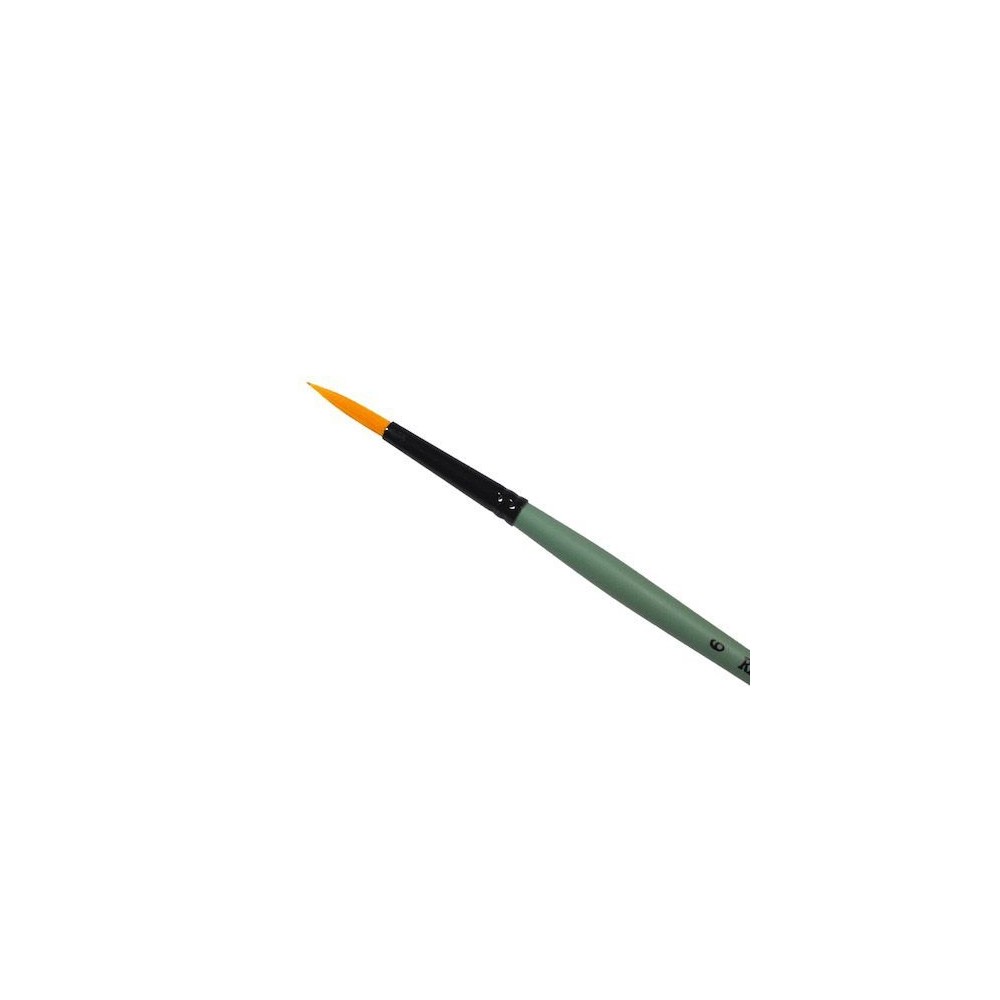 Round, synthetic, 1006R series brush - Renesans - short handle, no. 6