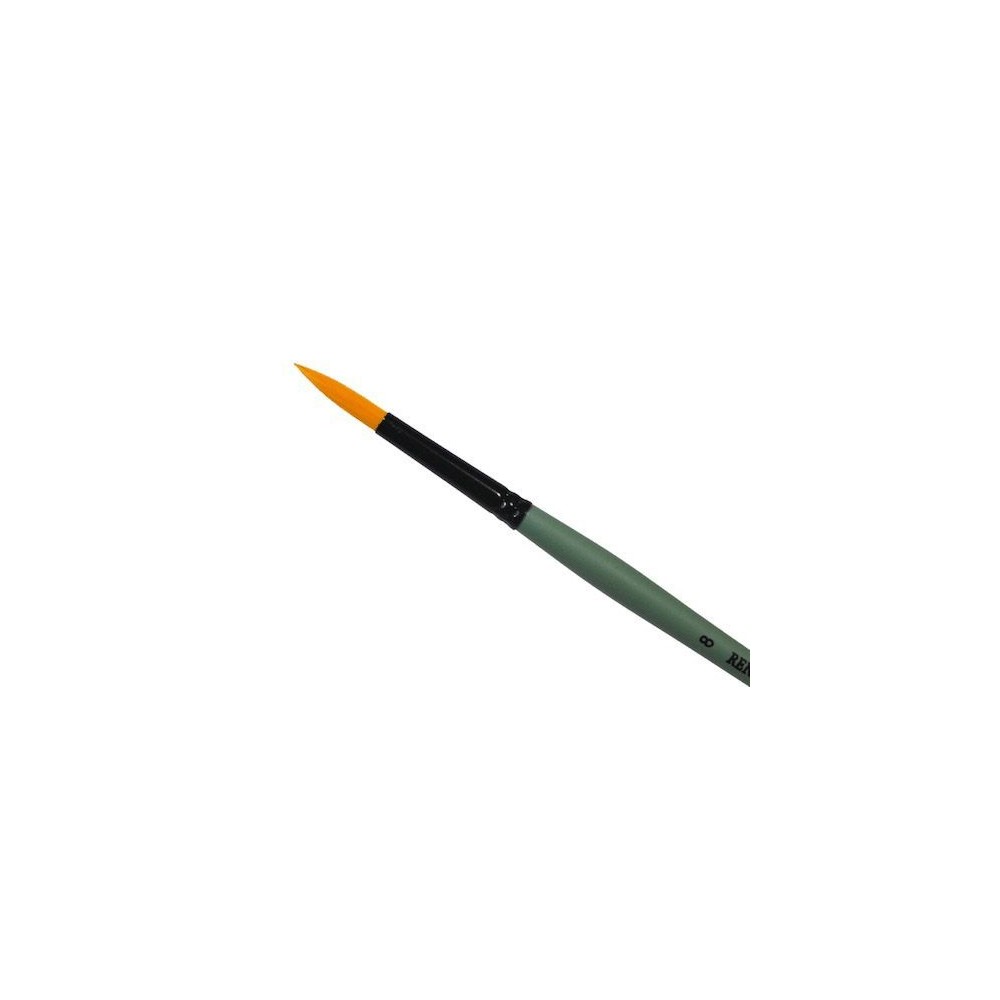 Round, synthetic, 1006R series brush - Renesans - short handle, no. 8