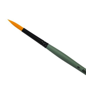 Round, synthetic, 1006R series brush - Renesans - short handle, no. 8