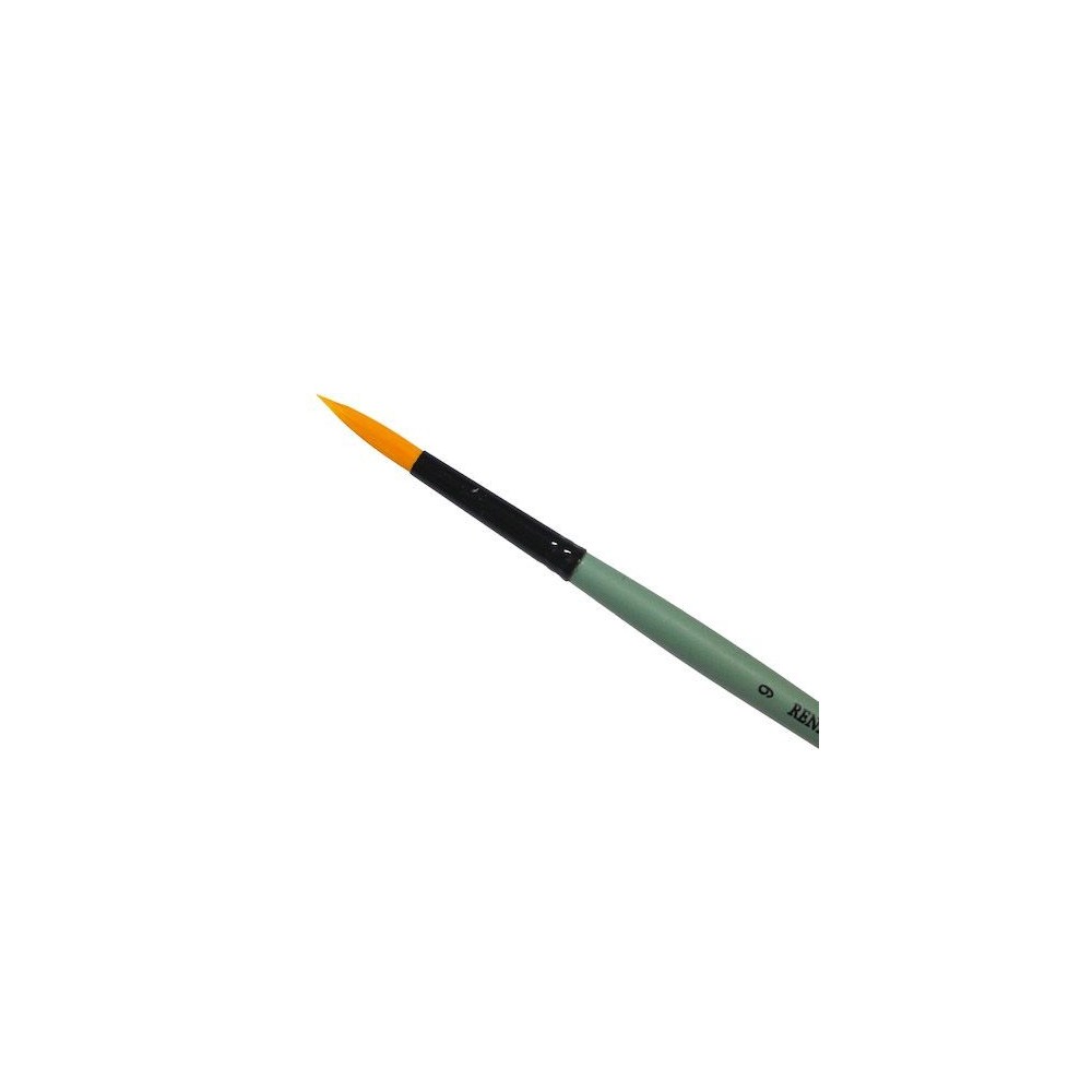 Round, synthetic, 1006R series brush - Renesans - short handle, no. 9