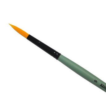 Round, synthetic, 1006R series brush - Renesans - short handle, no. 9