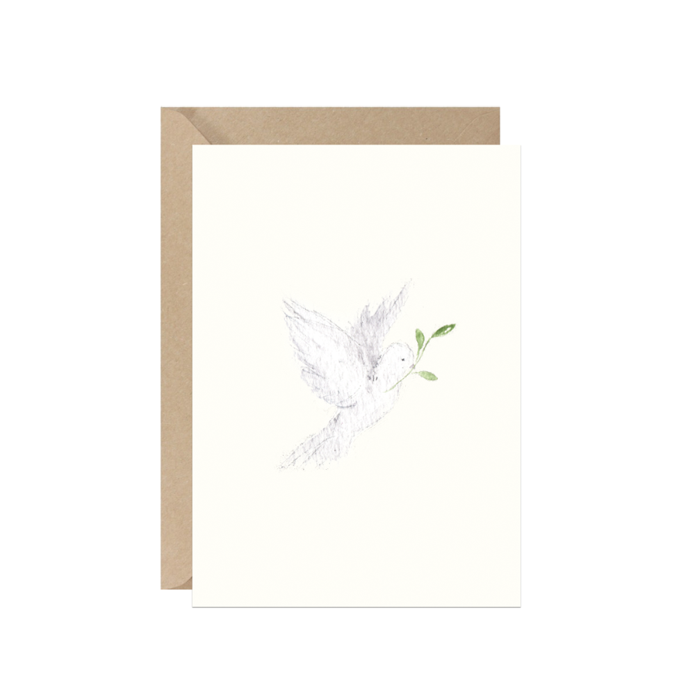 Greeting card A6 - Paperwords - Dove