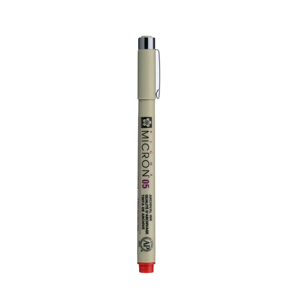 Cienkopis Pigma Micron 05 - Sakura - czerwony, 0,45 mm