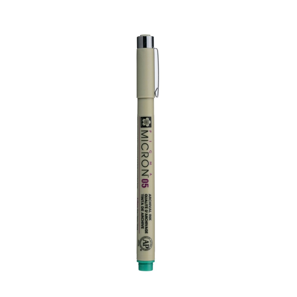 Cienkopis Pigma Micron 05 - Sakura - zielony, 0,45 mm