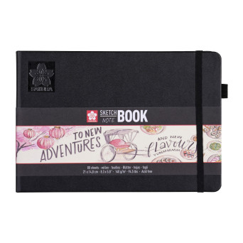 Sketch, note book - Sakura - cream white, 21 x 15 cm
