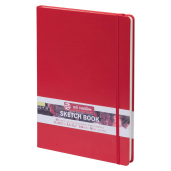 Sketch Book 21 x 30 cm - Talens Art Creation - red, 140 g, 80 sheets