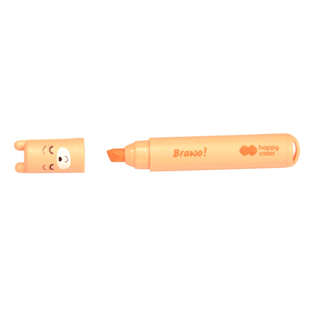 Set of funny mini highlighters - Happy Color - 6 colors