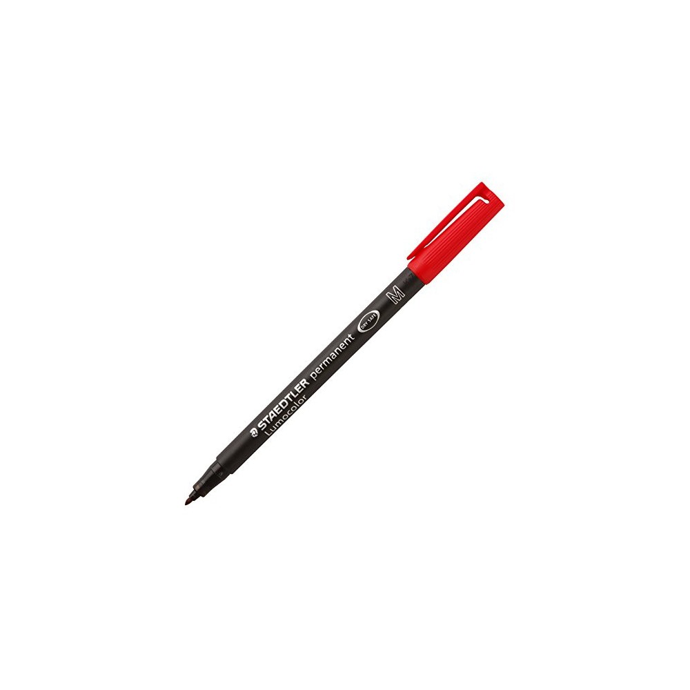 Permanent Lumocolor Pen - Staedtler - red, M