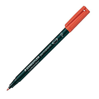Foliopis permanentny Lumocolor - Staedtler - czerwony, F