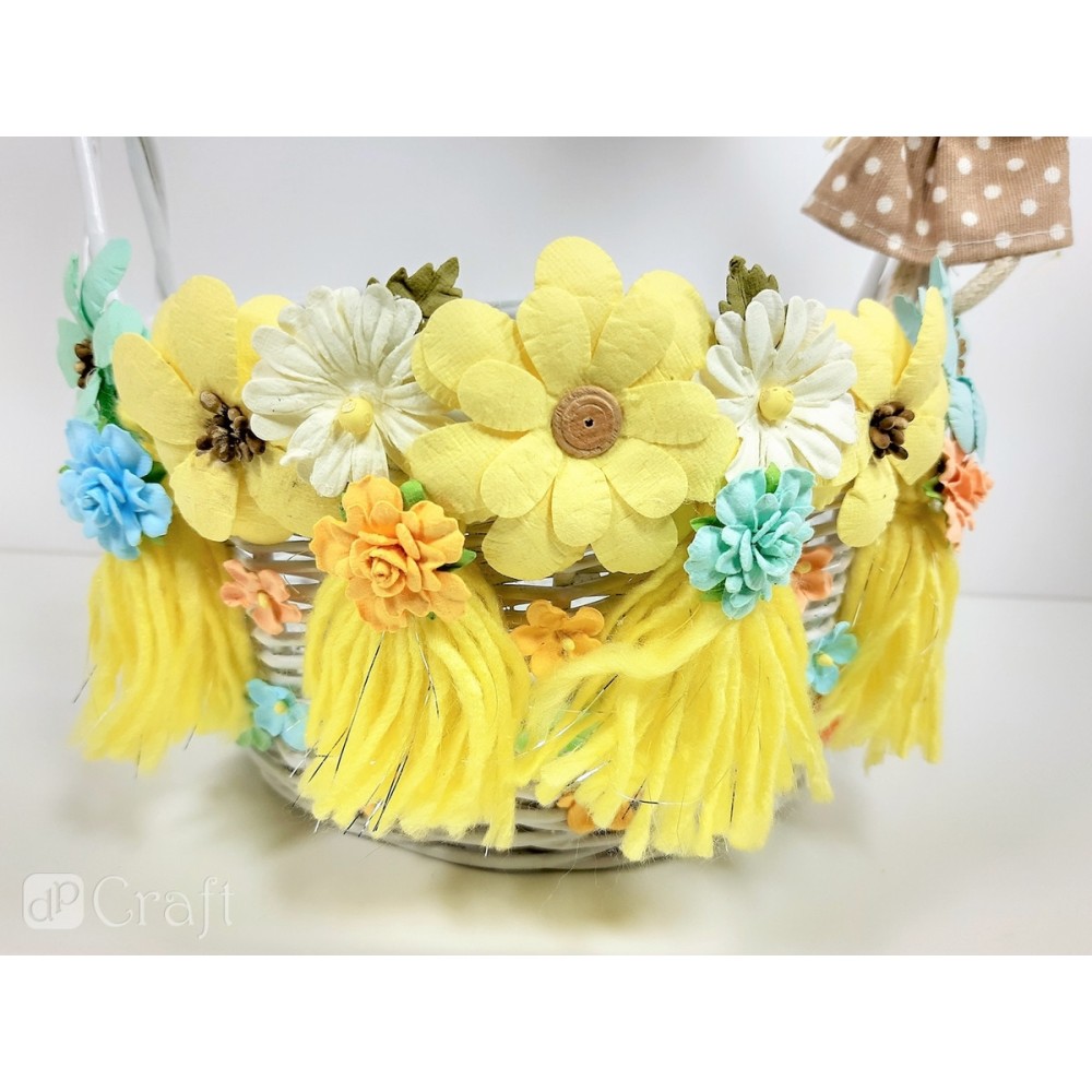 Paper flowers - DpCraft - pastel, 60 pcs.