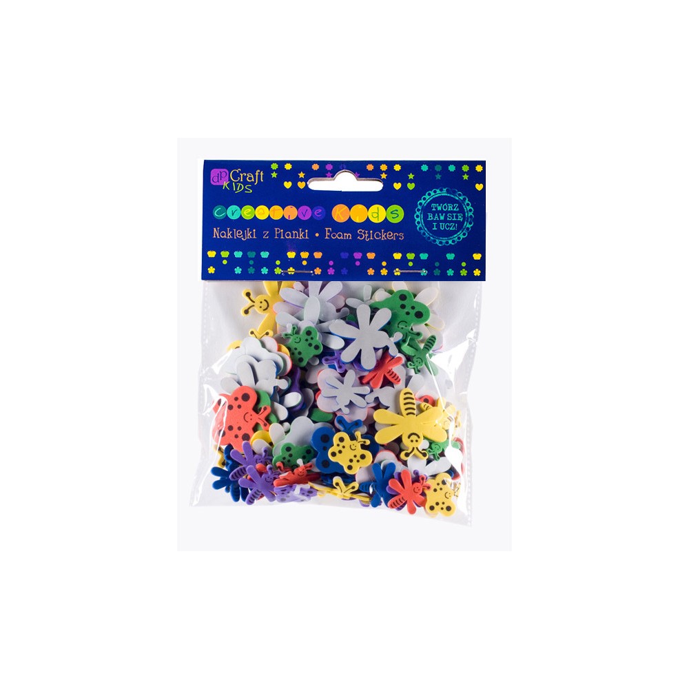 Foam stickers - Butterflies & dragonflies, 120 pcs
