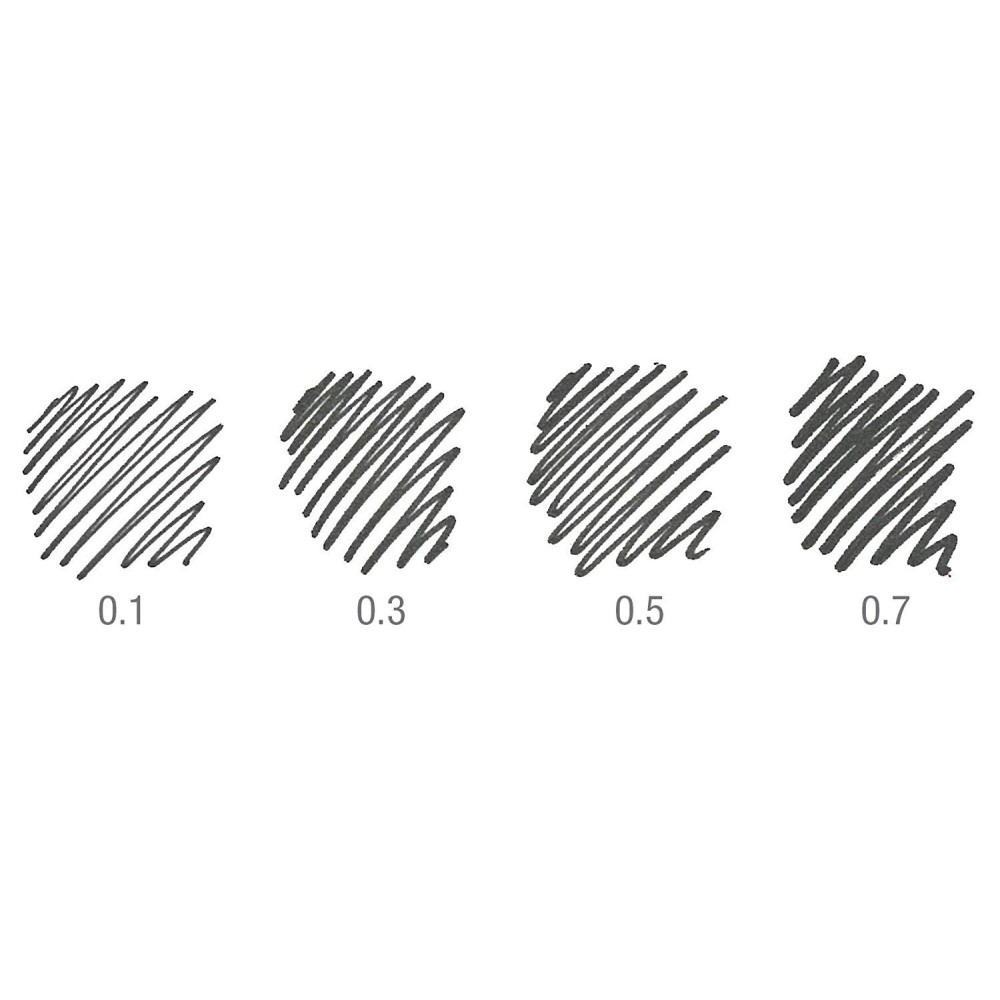 Ecco Pigment Fineliner set in case - Faber-Castell - 4 pcs.