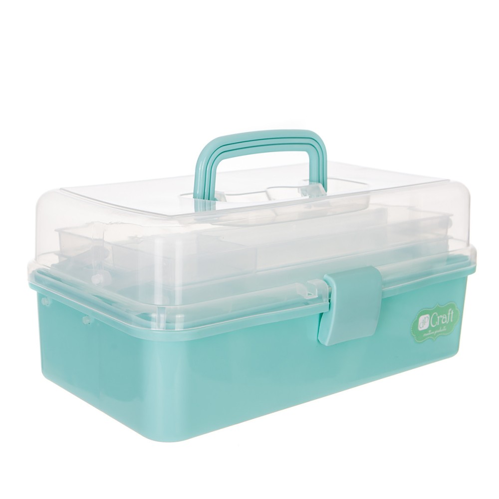 Organizer, folding case - DpCraft - mint, 33 x 20 x 14,5 cm