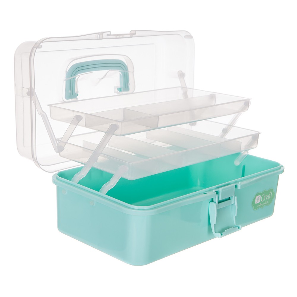 Organizer, folding case - DpCraft - mint, 33 x 20 x 14,5 cm