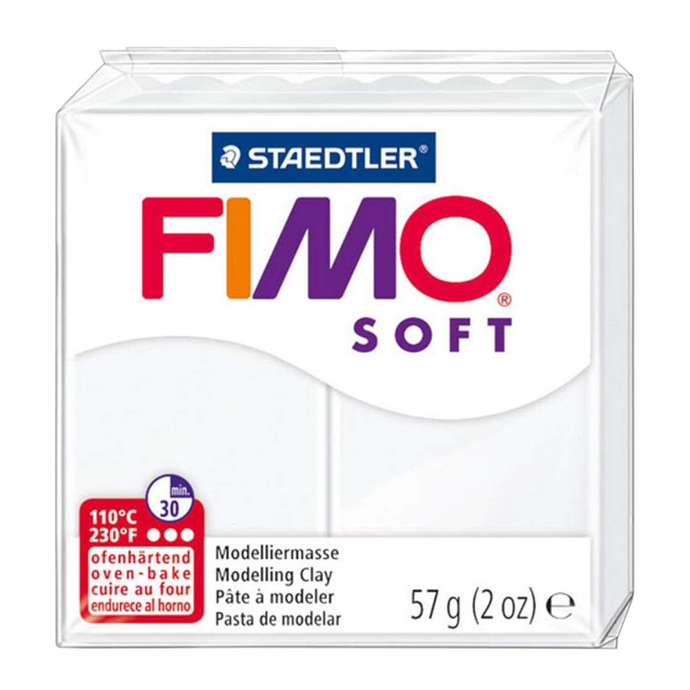 Masa termoutwardzalna Fimo Soft - Staedtler - biała, 57 g