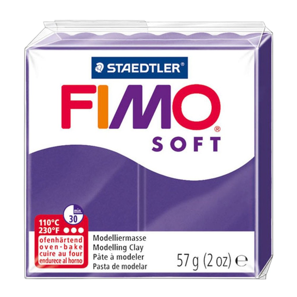 Masa termoutwardzalna Fimo Soft - Staedtler - śliwkowa, 57 g